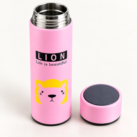 Stainless Steel Insulated Thermos Bottle with Screw Cap